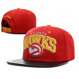 Atlanta Hawks Red Snapback Hat SD Snapback