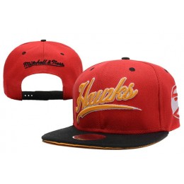 Atlanta Hawks Red Snapback Hat XDF 0526 Snapback