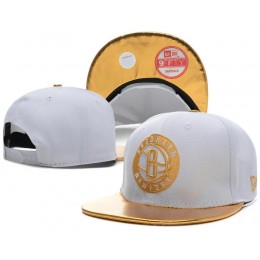 Brooklyn Nets White Snapback Hat SD Snapback
