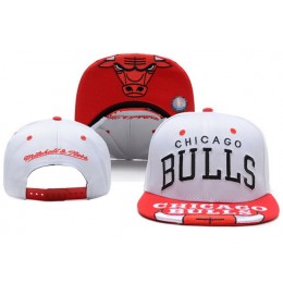 Chicago Bulls White Snapback Hat XDF Snapback