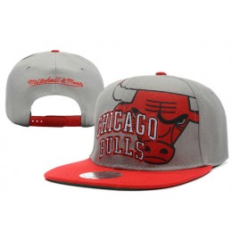 Chicago Bulls Grey Snapback Hat XDF 5 Snapback