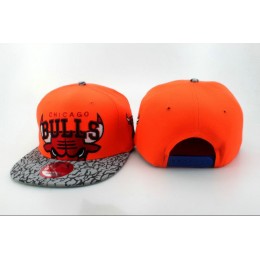 Chicago Bulls Orange Snapback Hat QH Snapback