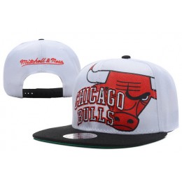 Chicago Bulls White Snapback Hat XDF 3 Snapback
