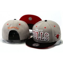 Chicago Bulls Grey Snapback Hat YS 0528 Snapback