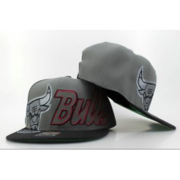 Chicago Bulls Grey Snapback Hat QH 0606 Snapback
