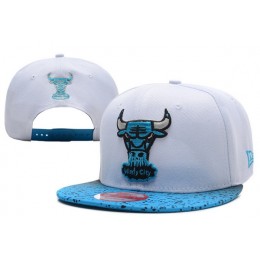 Chicago Bulls White Snapback Hat XDF 0701 Snapback