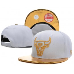 Chicago Bulls White Snapback Hat SD Snapback