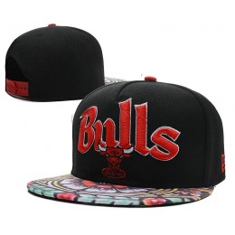 Chicago Bulls Black Snapback Hat DF 0613 Snapback