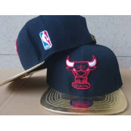 Chicago Bulls Navy Snapback Hat 60D 0721 Snapback