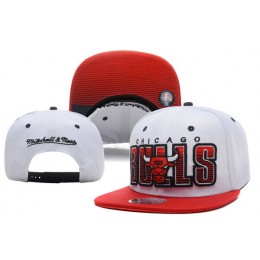 Chicago Bulls White Snapback Hat XDF 0721 Snapback