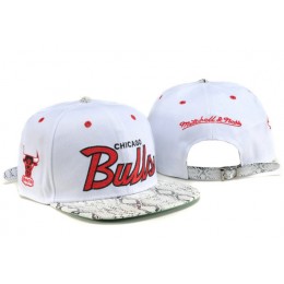 Chicago Bulls White Snapback Hat TY Snapback