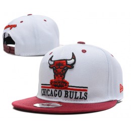Chicago Bulls White Snapback Hat DF 0512 Snapback