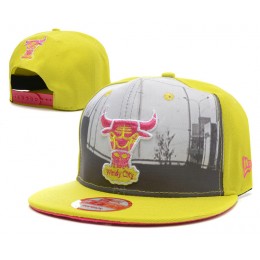 Chicago Bulls Yellow Snapback Hat SD 0512 Snapback