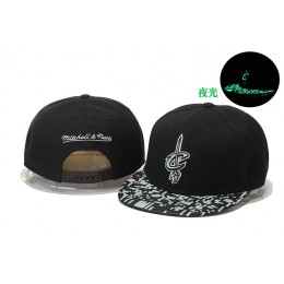Cleveland Cavaliers Black Snapback Noctilucence Hat GS 0620 Snapback