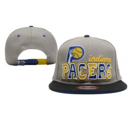 Indiana Pacers Grey Snapback Hat XDF 0512 Snapback