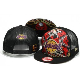 Los Angeles Lakers Mesh Snapback Hat YS 1 0701 Snapback