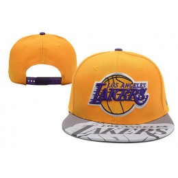 Los Angeles Lakers Black Snapback Hat XDF Snapback