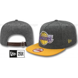 Los Angeles Lakers-Melton Snapback Hat SF 12 Snapback