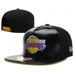 Los Angeles Lakers Black Snapback Hat SD 1 Snapback