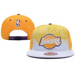 Los Angeles Lakers Snapback Hat XDF 3 Snapback