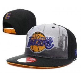 Los Angeles Lakers Black Snapback Hat SD 0512 Snapback