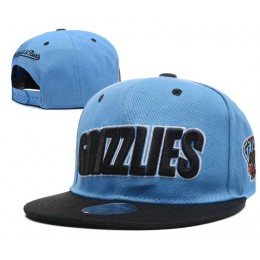 Memphis Grizzlies Blue Snapback Hat DF 0512 Snapback