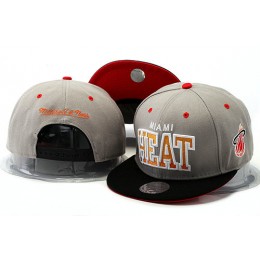 Miami Heat Grey Snapback Hat YS 0528 Snapback
