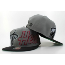 Miami Heat Grey Snapback Hat QH 0606 Snapback