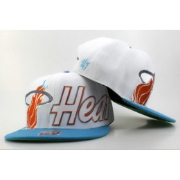 Miami Heat White Snapback Hat QH 0606 Snapback