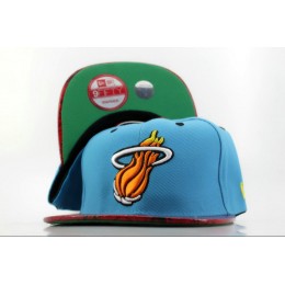 Miami Heat Blue Snapback Hat QH Snapback