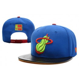 Miami Heat Blue Snapback Hat XDF 0701 Snapback