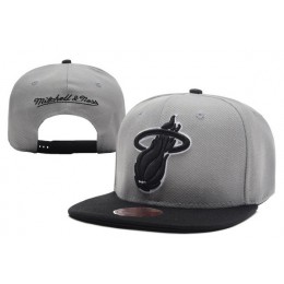 Miami Heat Grey Snapback Hat XDF 0701 Snapback