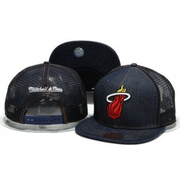 Miami Heat Mesh Snapback Hat YS 0701 Snapback