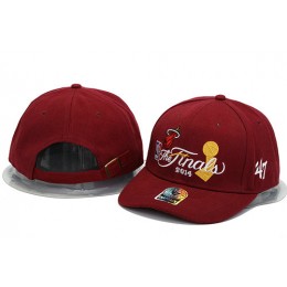 Miami Heat The Finals Red Snapback Hat YS 0701 Snapback