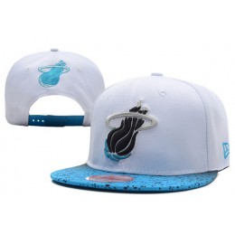 Miami Heat White Snapback Hat XDF 0701 Snapback