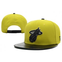 Miami Heat Yellow Snapback Hat XDF 0701 Snapback