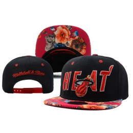 Miami Heat Snapback Hat XDF 4 Snapback