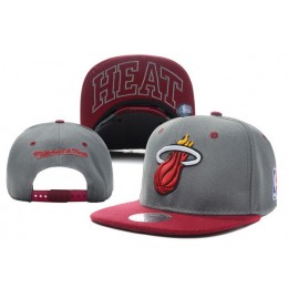 Miami Heat Grey Snapback Hat XDF Snapback
