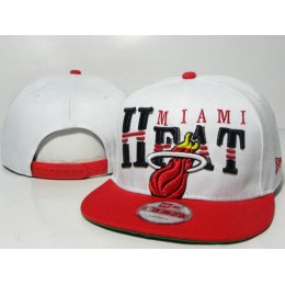 Miami Heat White Snapback Hat TY Snapback