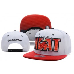 Miami Heat White Snapback Hat XDF 0721 Snapback