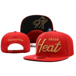 Miami Heat Snapback Hat XDF 14 Snapback