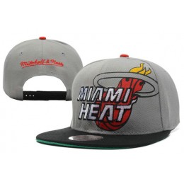 Miami Heat Grey Snapback Hat XDF 0512 Snapback