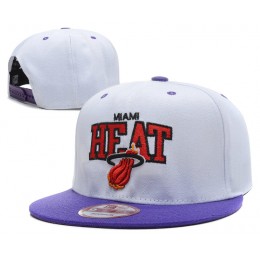 Miami Heat White Snapback Hat DF 0512 Snapback