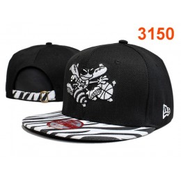 New Orleans Hornets Black Snapback Hat PT 0528 Snapback