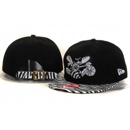 New Orleans Hornets Black Snapback Hat YS 1 Snapback