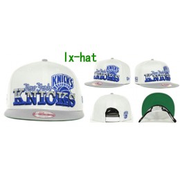New York Knicks White Snapback Hat GF Snapback
