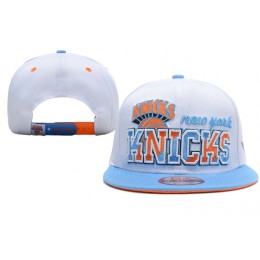 New York Knicks White Snapback Hat XDF 0512 Snapback