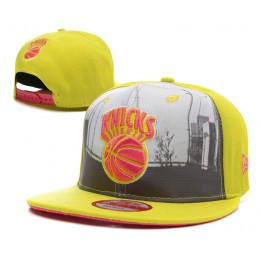 New York Knicks Yellow Snapback Hat SD 0512 Snapback