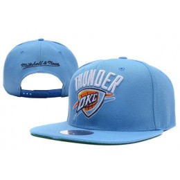 Oklahoma City Thunder Blue Snapback Hat XDF 1 Snapback