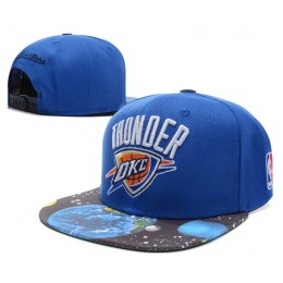 Oklahoma City Thunder Blue Snapback Hat SD Snapback